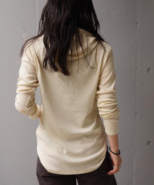 YENN(イエン)の「YENN(イエン)HENRY HOODIE LONGTEE(Tシャツ/カットソー・レディース・ピンク/その他6/ブラック・F)」の11枚目の写真