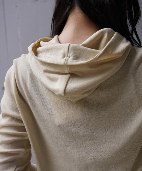 YENN(イエン)の「YENN(イエン)HENRY HOODIE LONGTEE(Tシャツ/カットソー・レディース・ピンク/その他6/ブラック・F)」の12枚目の写真