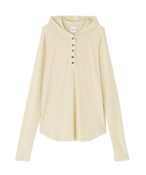 YENN(イエン)の「YENN(イエン)HENRY HOODIE LONGTEE(Tシャツ/カットソー・レディース・ピンク/その他6/ブラック・F)」の13枚目の写真