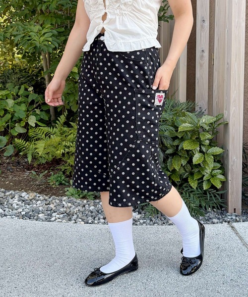 frunco(フランコ)の「【ZOZOTOWN限定】ポルカドットハーフパンツ(その他パンツ・レディース・ブラック/ホワイト・FREE)」の2枚目の写真