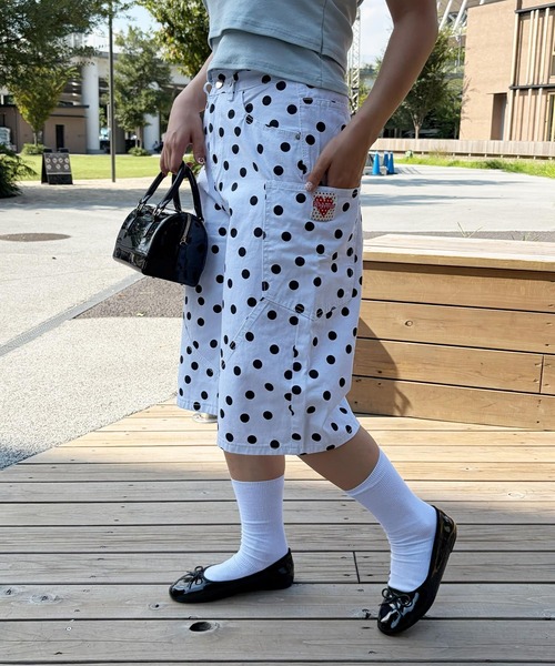 frunco(フランコ)の「【ZOZOTOWN限定】ポルカドットハーフパンツ(その他パンツ・レディース・ブラック/ホワイト・FREE)」の7枚目の写真