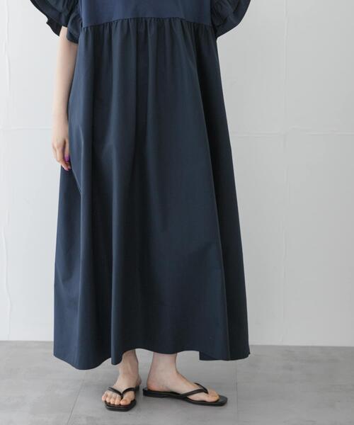 URBAN RESEARCH Sonny Label(アーバンリサーチサニーレーベル)の「フリルカットドッキングワンピース(ワンピース・レディース・ネイビー/ブラック・FREE)」の13枚目の写真
