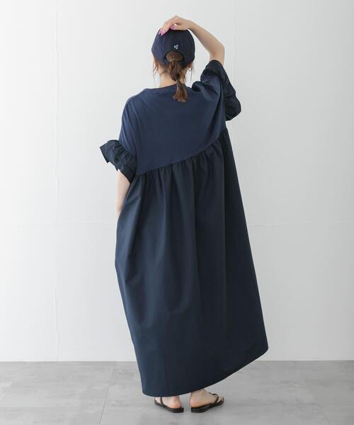 URBAN RESEARCH Sonny Label(アーバンリサーチサニーレーベル)の「フリルカットドッキングワンピース(ワンピース・レディース・ネイビー/ブラック・FREE)」の17枚目の写真