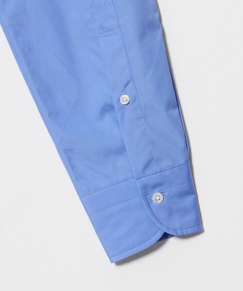 UNITED ARROWS(ユナイテッドアローズ)の「THOMAS MASON ポプリン ショートポイント レギュラーカラーシャツ(シャツ/ブラウス・メンズ・ナチュラル/コバルトブルー・39cm/40cm/41cm)」の6枚目の写真
