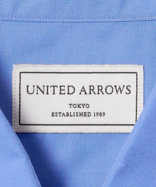 UNITED ARROWS(ユナイテッドアローズ)の「THOMAS MASON ポプリン ショートポイント レギュラーカラーシャツ(シャツ/ブラウス・メンズ・ナチュラル/コバルトブルー・39cm/40cm/41cm)」の13枚目の写真