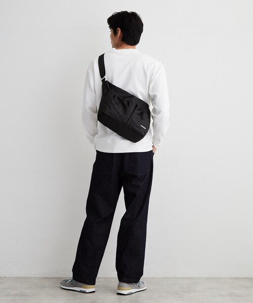 THE SHOP TK (ザ ショップ ティーケー )の「ダブルポケット ナイロンショルダーバッグ(ショルダーバッグ・メンズ・ダークグレー/ブラック・00)」の6枚目の写真