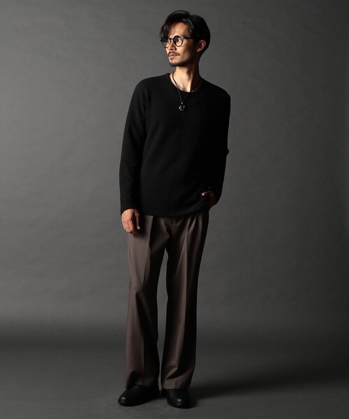 NICOLE CLUB FOR MEN(ニコルクラブフォーメン)の「ジオメトリックブリスタープルオーバー(Tシャツ/カットソー・メンズ・その他2/ホワイト/その他3/ブラック・XL/L/M)」の7枚目の写真