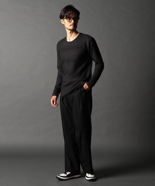NICOLE CLUB FOR MEN(ニコルクラブフォーメン)の「ジオメトリックブリスタープルオーバー(Tシャツ/カットソー・メンズ・その他2/ホワイト/その他3/ブラック・XL/L/M)」の9枚目の写真