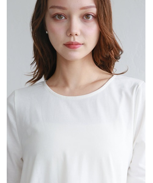 fifth(フィフス)の「異素材ドッキングペプラムデザインTシャツ(Tシャツ/カットソー・レディース・ホワイト/ブラック・M)」の17枚目の写真