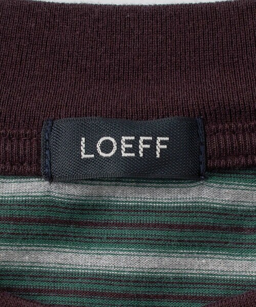 LOEFF(ロエフ)の「<LOEFF>スビンコットン ボーダー ボックス Tシャツ(Tシャツ/カットソー・レディース・ケリーグリーン・FREE)」の7枚目の写真