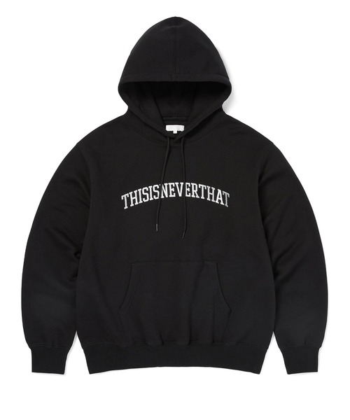 thisisneverthat(ディスイズネバーザット)の「Arch-Logo Hoodie(パーカー・メンズ・ヘザーグレー/ブラック/ライトピンク・XL/M/L/S)」の1枚目の写真