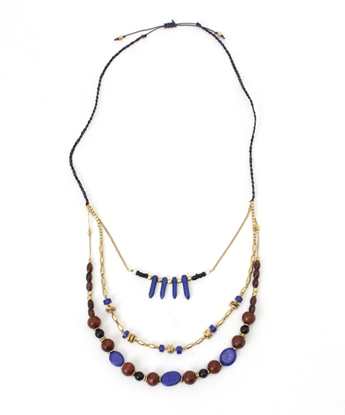 チャイハネ（チャイハネ）の「【チャイハネ】ジェリネックレス（ネックレス・レディース・ターコイズブルー/ブルー・FREE）」の2枚目の写真