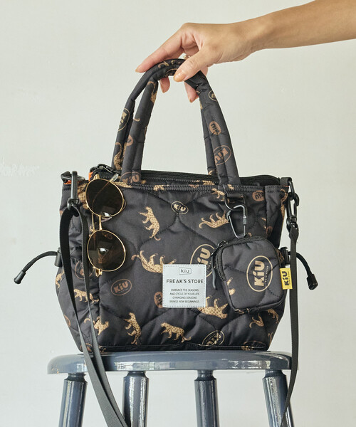 KiU×FREAK'S STORE/キウ×フリークスストア 別注SQUARE PADDED TOTE BAG MINI