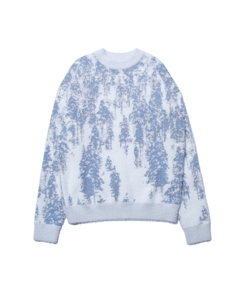 F/CE. (エフシーイー)の「F/CE. FINNISH LANDSCAPE SOLOTEX KNIT - FOREST / エフシーイー フィンランド ランドスケープ ソロテックス ニット - フォレスト(ニット/セーター・メンズ・ホワイト×ブルー・LARGE/MEDIUM)」の7枚目の写真