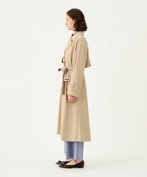 BALLSEY(ボールジィ)の「クリアウールギャバジン トレンチコート(トレンチコート・レディース・ベージュ/ネイビー・34/36)」の5枚目の写真