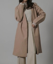 ノーカラーコート（ピンク/桃色系）ファッション通販 - ZOZOTOWN