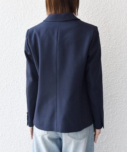 SHIPS any（シップス エニィ）の「〈手洗い可能〉ウールライク レース カラー ジャケット［NAVY BLUE］（テーラードジャケット・レディース・チャコールグレー/ネイビー・36/38）」の9枚目の写真