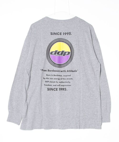 ddp(ディーディーピー)の「DDP ディーディーピー ロゴプリント 長袖 ロングTシャツ(Tシャツ/カットソー・メンズ・グリーン/杢グレー/ブラック系2/ブラック系1/ホワイト系2/チャコール/ネイビー/ホワイト系1・XL/L/M)」の12枚目の写真