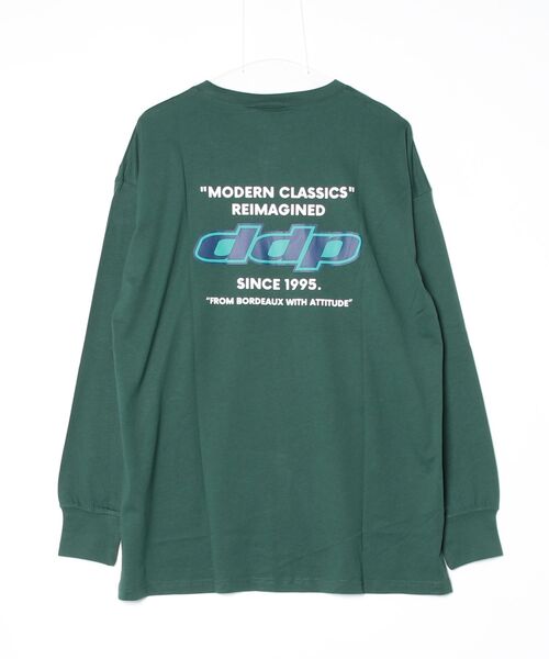 ddp(ディーディーピー)の「DDP ディーディーピー ロゴプリント 長袖 ロングTシャツ(Tシャツ/カットソー・メンズ・グリーン/杢グレー/ブラック系2/ブラック系1/ホワイト系2/チャコール/ネイビー/ホワイト系1・XL/L/M)」の14枚目の写真