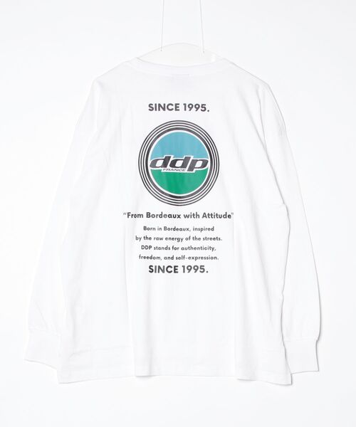 ddp(ディーディーピー)の「DDP ディーディーピー ロゴプリント 長袖 ロングTシャツ(Tシャツ/カットソー・メンズ・グリーン/杢グレー/ブラック系2/ブラック系1/ホワイト系2/チャコール/ネイビー/ホワイト系1・XL/L/M)」の9枚目の写真