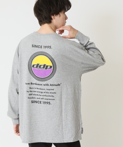 ddp(ディーディーピー)の「DDP ディーディーピー ロゴプリント 長袖 ロングTシャツ(Tシャツ/カットソー・メンズ・グリーン/杢グレー/ブラック系2/ブラック系1/ホワイト系2/チャコール/ネイビー/ホワイト系1・XL/L/M)」の5枚目の写真