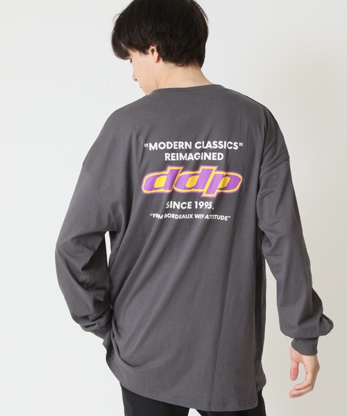 ddp(ディーディーピー)の「DDP ディーディーピー ロゴプリント 長袖 ロングTシャツ(Tシャツ/カットソー・メンズ・グリーン/杢グレー/ブラック系2/ブラック系1/ホワイト系2/チャコール/ネイビー/ホワイト系1・XL/L/M)」の6枚目の写真
