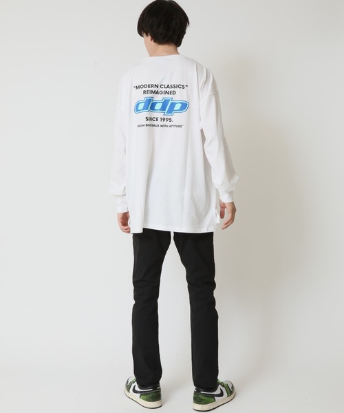 ddp(ディーディーピー)の「DDP ディーディーピー ロゴプリント 長袖 ロングTシャツ(Tシャツ/カットソー・メンズ・グリーン/杢グレー/ブラック系2/ブラック系1/ホワイト系2/チャコール/ネイビー/ホワイト系1・XL/L/M)」の18枚目の写真
