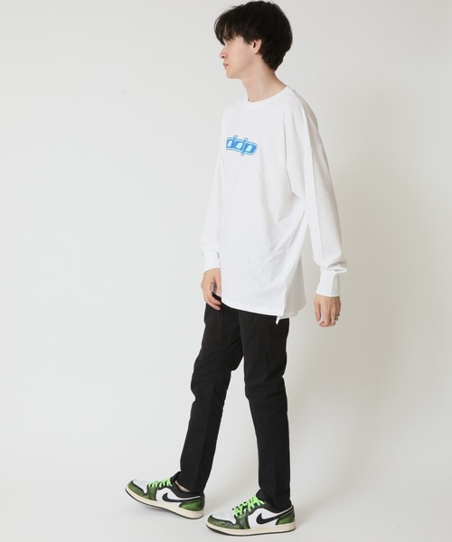 ddp(ディーディーピー)の「DDP ディーディーピー ロゴプリント 長袖 ロングTシャツ(Tシャツ/カットソー・メンズ・グリーン/杢グレー/ブラック系2/ブラック系1/ホワイト系2/チャコール/ネイビー/ホワイト系1・XL/L/M)」の17枚目の写真