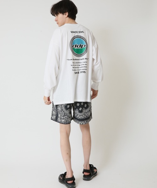 ddp(ディーディーピー)の「DDP ディーディーピー ロゴプリント 長袖 ロングTシャツ(Tシャツ/カットソー・メンズ・グリーン/杢グレー/ブラック系2/ブラック系1/ホワイト系2/チャコール/ネイビー/ホワイト系1・XL/L/M)」の20枚目の写真