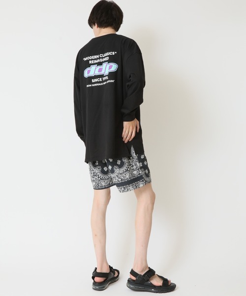 ddp(ディーディーピー)の「DDP ディーディーピー ロゴプリント 長袖 ロングTシャツ(Tシャツ/カットソー・メンズ・グリーン/杢グレー/ブラック系2/ブラック系1/ホワイト系2/チャコール/ネイビー/ホワイト系1・XL/L/M)」の22枚目の写真