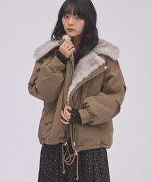 2wayBIGカラーナイロンファーブルゾン