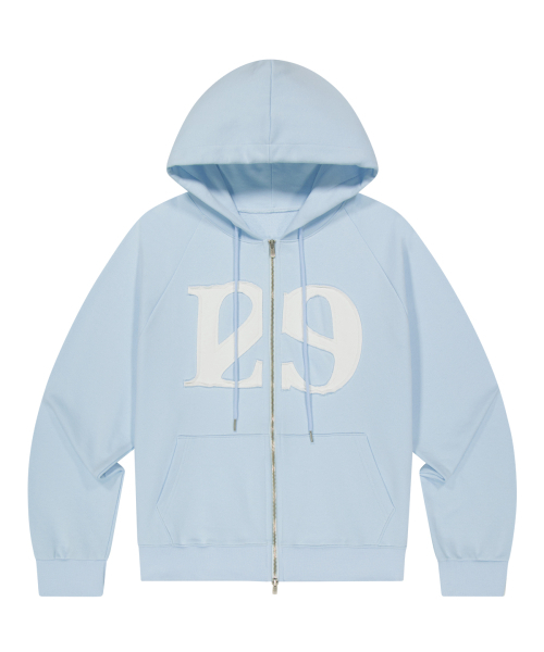 ILLIGO(イリゴ)の「129 ロゴパッチフードジップアップスカイ(パーカー・レディース・その他・X-SMALL/SMALL/MEDIUM/LARGE)」の4枚目の写真