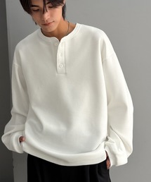 Java（ジャバ）の「《JaVaコラボ》ラフに着るほど、サマになる。ダンボール素材ヘンリーネックTシャツ(長袖)（Tシャツ/カットソー）」