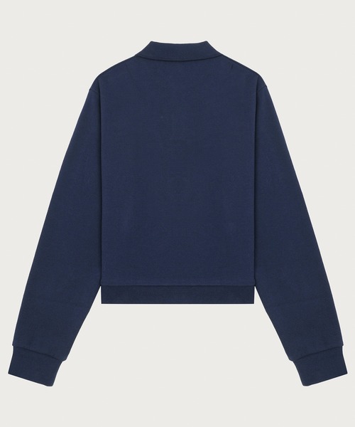 APEE BY A BATHING APE（エイピーバイアベイシングエイプ）の「EMBROIDERY HEART BADGE  POLO SWEAT SHIRT（スウェット・レディース・ネイビー/グリーン・SMALL/X-SMALL）」の5枚目の写真