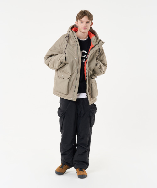 AECA(エイカ)の「N3B HOODED MILITARY PARKA-LIGHT GREY(ナイロンジャケット・メンズ・その他・M)」の3枚目の写真