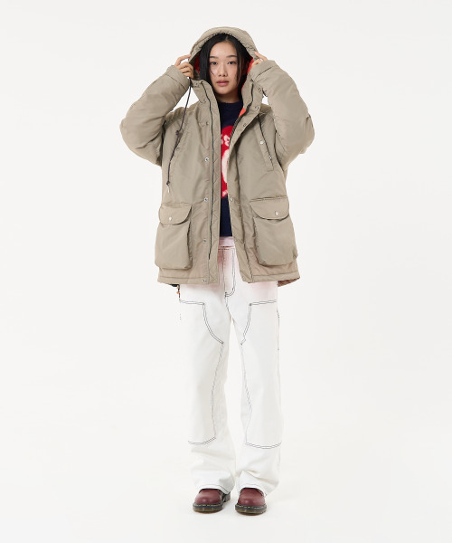 AECA(エイカ)の「N3B HOODED MILITARY PARKA-LIGHT GREY(ナイロンジャケット・メンズ・その他・M)」の8枚目の写真