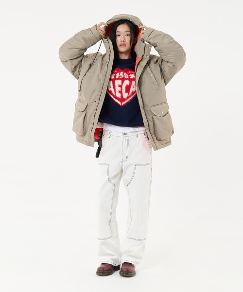 AECA(エイカ)の「N3B HOODED MILITARY PARKA-LIGHT GREY(ナイロンジャケット・メンズ・その他・M)」の9枚目の写真