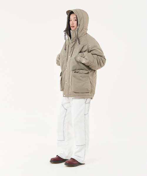 AECA(エイカ)の「N3B HOODED MILITARY PARKA-LIGHT GREY(ナイロンジャケット・メンズ・その他・M)」の10枚目の写真