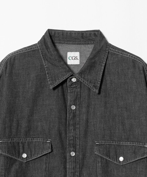 California General Store(California General Store)の「<CGS.>デニム ウエスタン シャツ(シャツ/ブラウス・メンズ・グレー系・S/M/L)」の3枚目の写真