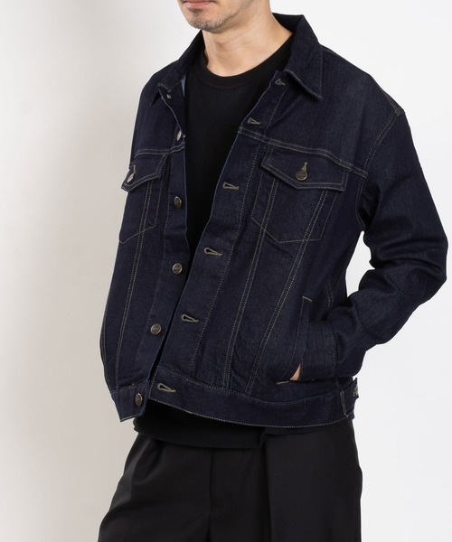 HANES(ヘインズ)の「デニムジャケット(デニムジャケット・メンズ・ブラック/サックスブルー/ネイビー・M/LL/L/S)」の1枚目の写真