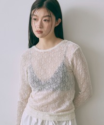 Mesh Lace Open Back Top