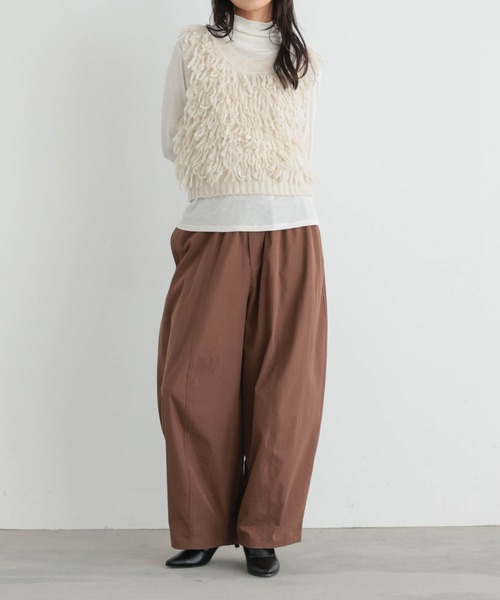 for/c(フォーシー)の「フリンジニットベスト【サスティナブル】(ニット/セーター・レディース・ライトベージュ/チャコール・L/M)」の18枚目の写真