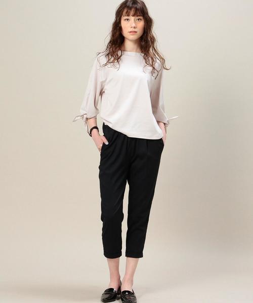 BEAUTY&YOUTH UNITED ARROWS（ビューティーアンドユースユナイテッドアローズ）の「BY ウエストギャザー8分丈パンツ◆（その他パンツ・レディース・ライトグレー/ピンク/ネイビー・SMALL/MEDIUM）」の14枚目の写真