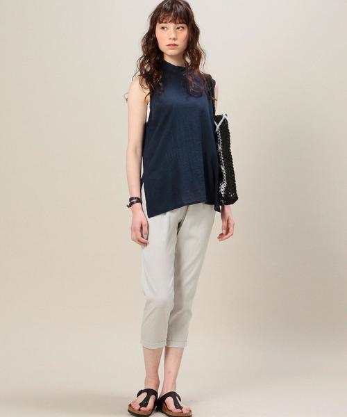 BEAUTY&YOUTH UNITED ARROWS（ビューティーアンドユースユナイテッドアローズ）の「BY ウエストギャザー8分丈パンツ◆（その他パンツ・レディース・ライトグレー/ピンク/ネイビー・SMALL/MEDIUM）」の10枚目の写真