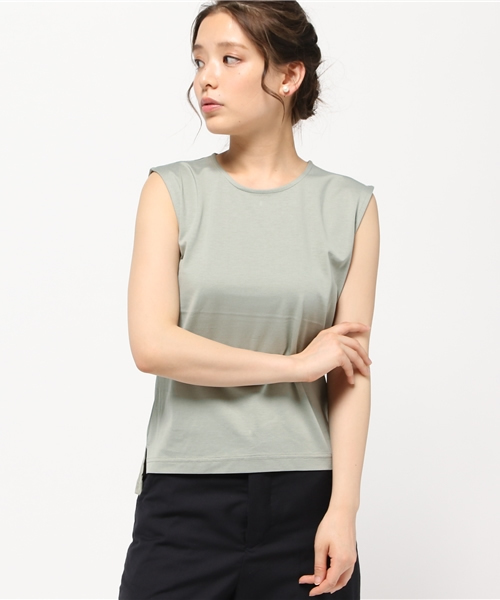 NATURAL BEAUTY BASIC（ナチュラルビューティーベーシック）の「【AneCan 6月号掲載】60/2SUVIN天竺カットソー（Tシャツ/カットソー・レディース・ホワイト系その他/ブラック/カーキ・MEDIUM）」の14枚目の写真