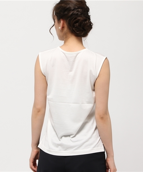 NATURAL BEAUTY BASIC（ナチュラルビューティーベーシック）の「【AneCan 6月号掲載】60/2SUVIN天竺カットソー（Tシャツ/カットソー・レディース・ホワイト系その他/ブラック/カーキ・MEDIUM）」の9枚目の写真
