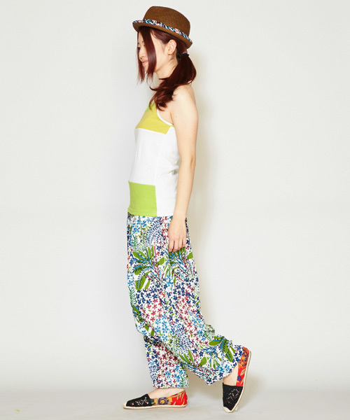 チャイハネ（チャイハネ）の「【チャイハネ】カラフラキャミソール（キャミソール・レディース・ホワイト/ピンク/イエロー/ネイビー・FREE）」の14枚目の写真