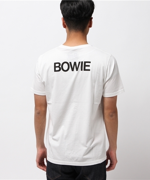 HYSTERIC GLAMOUR（ヒステリックグラマー）の「DAVID BOWIE/BEVERLY HILLS 1972 pt T-SH（Tシャツ/カットソー・メンズ・ホワイト/ブラック・LARGE/MEDIUM/SMALL）」の4枚目の写真