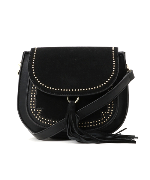 PLAIN CLOTHING（プレーンクロージング）の「タッセル付きラウンドショルダーバッグ【PLAIN CLOTHING】（ショルダーバッグ・レディース・ボルドー/キャメル/グレー/ブラック・FREE）」の15枚目の写真