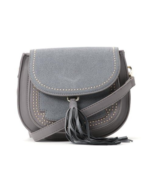 PLAIN CLOTHING（プレーンクロージング）の「タッセル付きラウンドショルダーバッグ【PLAIN CLOTHING】（ショルダーバッグ・レディース・ボルドー/キャメル/グレー/ブラック・FREE）」の16枚目の写真